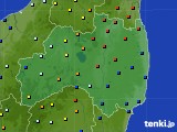 福島県のアメダス実況(日照時間)(2019年08月24日)