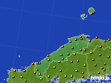 島根県のアメダス実況(気温)(2019年08月24日)