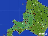 道央のアメダス実況(日照時間)(2019年08月25日)