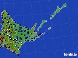 2019年08月25日の道東のアメダス(日照時間)
