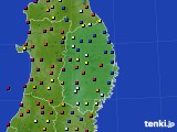 岩手県のアメダス実況(日照時間)(2019年08月26日)