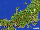 北陸地方のアメダス実況(気温)(2019年08月26日)