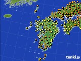 九州地方のアメダス実況(気温)(2019年08月26日)