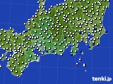2019年08月26日の東海地方のアメダス(風向・風速)