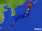 2019年08月27日のアメダス(日照時間)