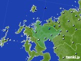 佐賀県のアメダス実況(降水量)(2019年08月28日)