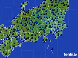 2019年08月28日の関東・甲信地方のアメダス(日照時間)