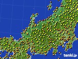 北陸地方のアメダス実況(気温)(2019年08月28日)