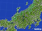 北陸地方のアメダス実況(風向・風速)(2019年08月28日)