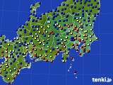 2019年08月29日の関東・甲信地方のアメダス(日照時間)