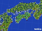 2019年08月29日の四国地方のアメダス(日照時間)