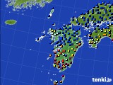 九州地方のアメダス実況(日照時間)(2019年08月29日)