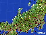 北陸地方のアメダス実況(気温)(2019年08月29日)