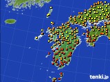 2019年08月29日の九州地方のアメダス(気温)