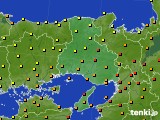 アメダス実況(気温)(2019年08月29日)