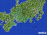 東海地方のアメダス実況(風向・風速)(2019年08月29日)