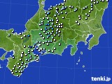 東海地方のアメダス実況(降水量)(2019年08月30日)