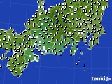 東海地方のアメダス実況(風向・風速)(2019年08月31日)