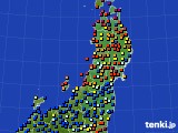 東北地方のアメダス実況(日照時間)(2019年09月01日)