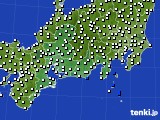 2019年09月01日の東海地方のアメダス(風向・風速)