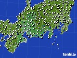 2019年09月02日の東海地方のアメダス(風向・風速)