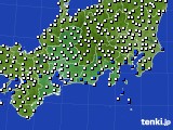 東海地方のアメダス実況(風向・風速)(2019年09月02日)
