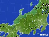 北陸地方のアメダス実況(降水量)(2019年09月03日)