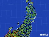 東北地方のアメダス実況(日照時間)(2019年09月03日)