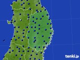 岩手県のアメダス実況(日照時間)(2019年09月03日)