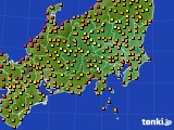 関東・甲信地方のアメダス実況(気温)(2019年09月05日)