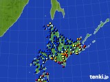 北海道地方のアメダス実況(日照時間)(2019年09月06日)