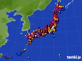 アメダス実況(日照時間)(2019年09月08日)