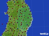 岩手県のアメダス実況(日照時間)(2019年09月08日)