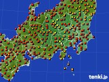 2019年09月08日の関東・甲信地方のアメダス(気温)