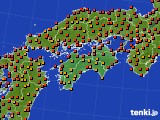 四国地方のアメダス実況(気温)(2019年09月08日)