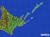 道東のアメダス実況(気温)(2019年09月08日)