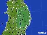 2019年09月08日の岩手県のアメダス(風向・風速)