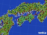 四国地方のアメダス実況(日照時間)(2019年09月10日)