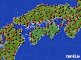 四国地方のアメダス実況(気温)(2019年09月10日)