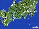 2019年09月10日の東海地方のアメダス(風向・風速)