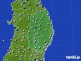 岩手県のアメダス実況(風向・風速)(2019年09月10日)