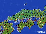 中国地方のアメダス実況(日照時間)(2019年09月11日)