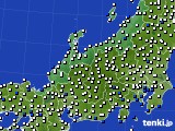 北陸地方のアメダス実況(風向・風速)(2019年09月11日)