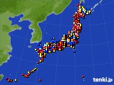 アメダス実況(日照時間)(2019年09月12日)