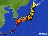 アメダス実況(気温)(2019年09月12日)