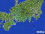 2019年09月12日の東海地方のアメダス(風向・風速)