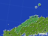 島根県のアメダス実況(風向・風速)(2019年09月12日)