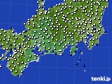 2019年09月13日の東海地方のアメダス(風向・風速)