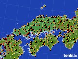 2019年09月14日の中国地方のアメダス(気温)