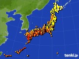 アメダス実況(気温)(2019年09月16日)